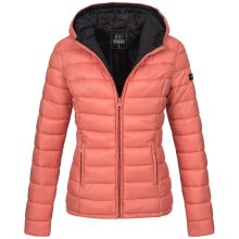 Marikoo Lucy ladies quilted jacket with hood Coral