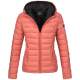 Marikoo Lucy ladies quilted jacket with hood Coral