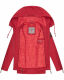 Navahoo Wekoo Damen Übergangsjacke mit Kapuze Rot Muster Größe M - Gr. 38