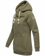 Marikoo Izuyaa Damen Sweatshirt Hoodie Kapuzenpullover Olive-Mel.-Gr.M