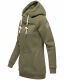 Marikoo Izuyaa Damen Sweatshirt Hoodie Kapuzenpullover Olive-Mel.-Gr.M
