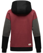 Navahoo Babykätzchen ladies blocking color hoodie sweatshirt hooded Schwarz-Gr.XS