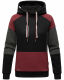 Navahoo Babykätzchen Damen Blocking Color Hoodie Kapuzenpullover Schwarz-Gr.M