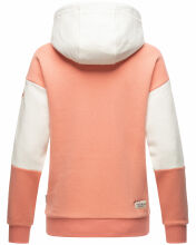 Navahoo Babykätzchen ladies blocking color hoodie sweatshirt hooded Apricot-Gr.S