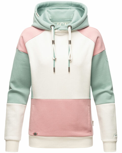 Navahoo Babykätzchen ladies blocking color hoodie sweatshirt hooded Rosa-Gr.XS