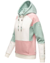 Navahoo Babykätzchen ladies blocking color hoodie sweatshirt hooded Rosa-Gr.XS