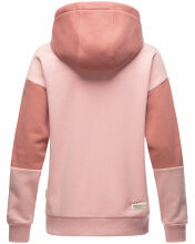Navahoo Babyk&auml;tzchen Damen Blocking Color Hoodie Kapuzenpullover P.-Rosa-Gr.XL