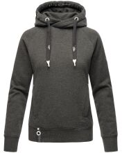 Navahoo Liebesmäuschen Damen Hoodie D.Grau-Mel-Gr.XS