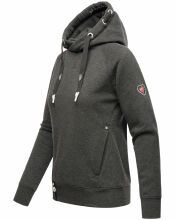 Navahoo Liebesmäuschen Damen Hoodie D.Grau-Mel-Gr.M