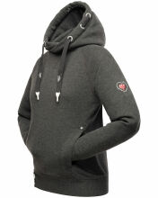 Navahoo Liebesmäuschen Damen Hoodie D.Grau-Mel-Gr.M