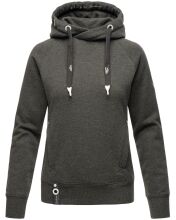 Navahoo Liebesmäuschen Damen Hoodie D.Grau-Mel-Gr.L