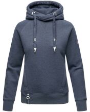 Navahoo Liebesmäuschen Damen Hoodie Blau-Mel-Gr.XS