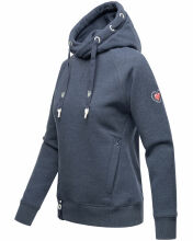 Navahoo Liebesmäuschen Damen Hoodie Blau-Mel-Gr.XS