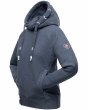 Navahoo Liebesmäuschen Damen Hoodie Blau-Mel-Gr.XS