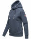 Navahoo Liebesmäuschen Damen Hoodie Blau-Mel-Gr.XS