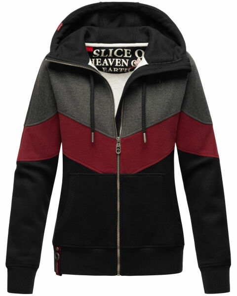 Navahoo Honigperle Damen Sweatjacke Schwarz-Gr.XL