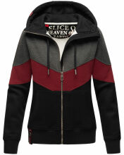 Navahoo Honigperle Damen Sweatjacke Schwarz-Gr.XL