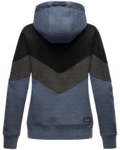 Navahoo Honigperle Damen Sweatjacke Blau-Mel.-Gr.XS