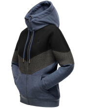 Navahoo Honigperle Damen Sweatjacke Blau-Mel.-Gr.XS