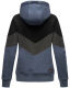 Navahoo Honigperle Damen Sweatjacke Blau-Mel.-Gr.XS