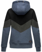 Navahoo Honigperle Damen Sweatjacke Blau-Mel.-Gr.S