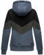 Navahoo Honigperle Damen Sweatjacke Blau-Mel.-Gr.M