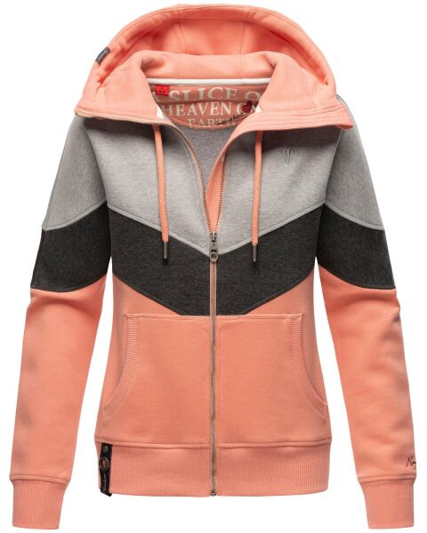 Navahoo Honigperle Damen Sweatjacke Apricot-Gr.XS