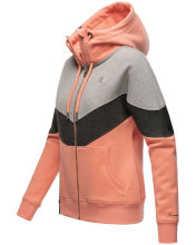 Navahoo Honigperle Damen Sweatjacke Apricot-Gr.XS
