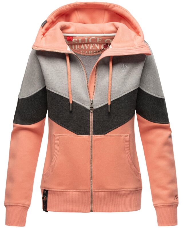 Navahoo Honigperle Damen Sweatjacke Apricot-Gr.L
