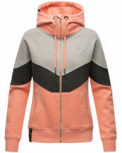 Navahoo Honigperle Damen Sweatjacke Apricot-Gr.L