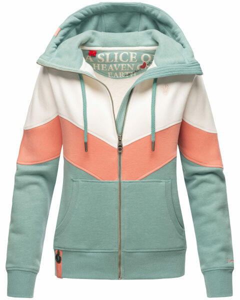 Navahoo Honigperle Damen Sweatjacke Mint-Mel.-Gr.S