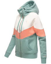 Navahoo Honigperle Damen Sweatjacke Mint-Mel.-Gr.XXL