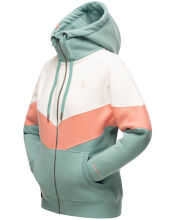 Navahoo Honigperle Damen Sweatjacke Mint-Mel.-Gr.XXL