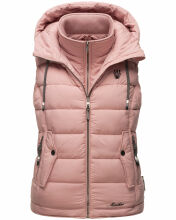 Marikoo Taisaa Damen Stepp Weste &Uuml;bergangsjacke Powder Rose Gr&ouml;&szlig;e S - Gr. 36