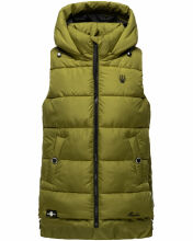 Marikoo Zarinaa Damen Weste Steppweste &Auml;rmellose Jacke Gr&uuml;n Gr&ouml;&szlig;e S - Gr. 36