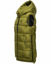 Marikoo Zarinaa Damen Weste Steppweste &Auml;rmellose Jacke Gr&uuml;n Gr&ouml;&szlig;e S - Gr. 36