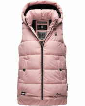 Marikoo Zarinaa Damen Weste Steppweste Ärmellose Jacke Rosa Größe XS - Gr. 34