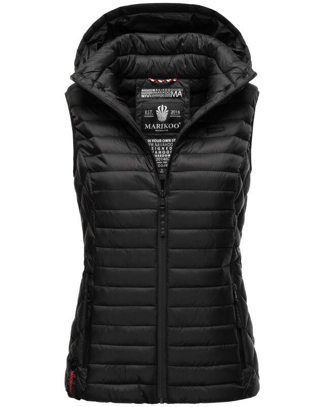 Marikoo Hasenpfote Damen Weste B915 Schwarz Gr&ouml;&szlig;e M - Gr. 38