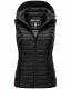 Marikoo Hasenpfote Damen Weste B915 Schwarz Größe XXL - Gr. 44