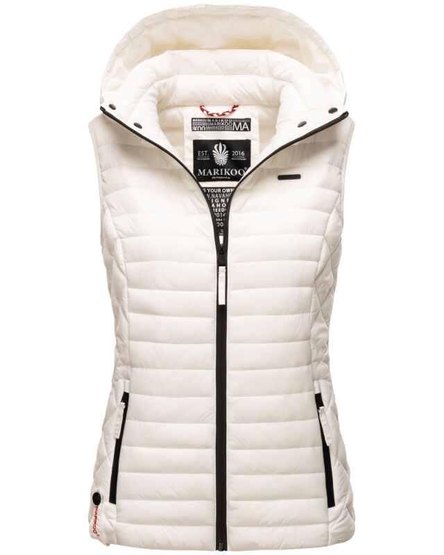Marikoo Hasenpfote Damen Weste B915 Weiss Gr&ouml;&szlig;e XXL - Gr. 44