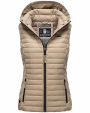 Marikoo Hasenpfote Damen Weste B915 Taupe Gr&ouml;&szlig;e M - Gr. 38