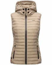 Marikoo Hasenpfote Damen Weste B915 Taupe Gr&ouml;&szlig;e M - Gr. 38