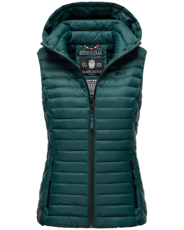 Marikoo Hasenpfote Damen Weste B915 Ozean Gr&uuml;n Gr&ouml;&szlig;e L - Gr. 40