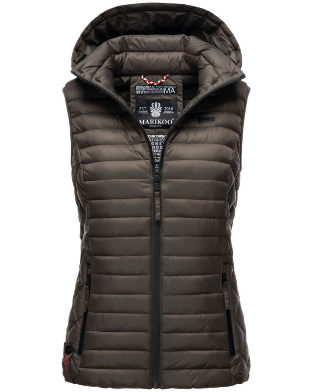 Marikoo Hasenpfote Damen Weste B915 Anthrazit Gr&ouml;&szlig;e XL - Gr. 42