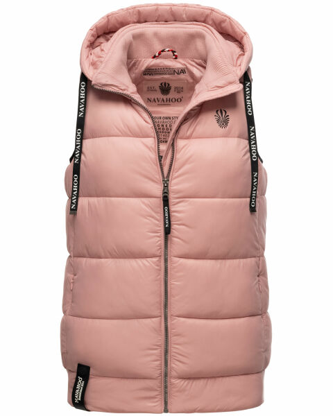 Navahoo Kassidy Damen Übergangs Weste Steppweste Puder Rosa Größe M - Gr. 38