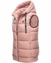 Navahoo Kassidy Damen Übergangs Weste Steppweste Puder Rosa Größe M - Gr. 38