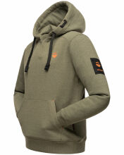 Stone Harbour Funny Finch Herren Hoodie Olive-Mel-Gr.S