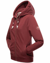 Navahoo Engelshaar Damen hoodie Bordeaux-Gr.XS