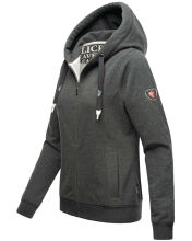 Navahoo Engelshaar Damen hoodie D.Grau-Mel-Gr.S