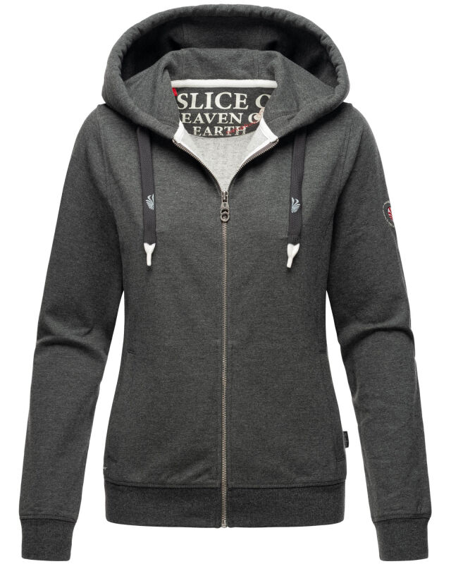 Navahoo Engelshaar Damen hoodie D.Grau-Mel-Gr.L